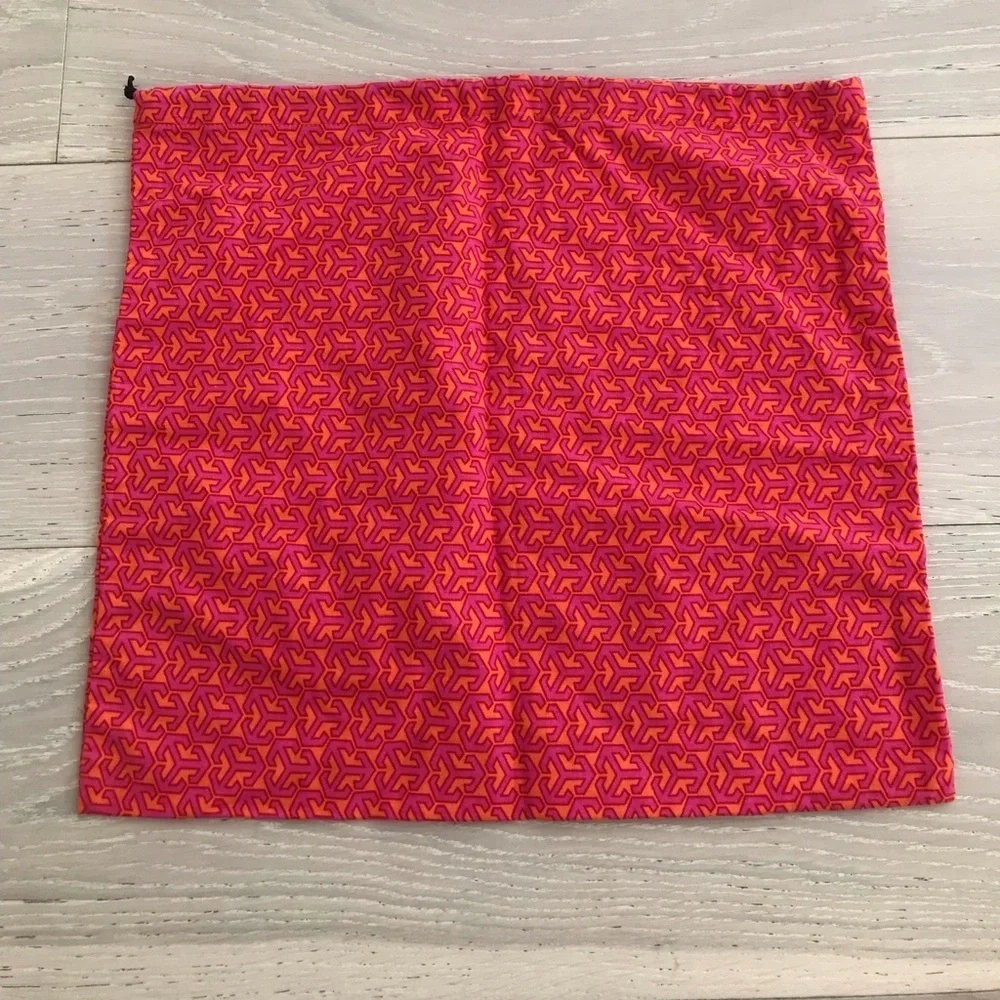 Tory Burch Red and Orange Logo Dust storage Bag